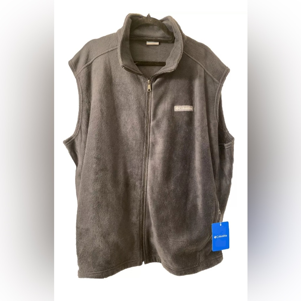 NWT Columbia Men’s Steens Mountain Fleece Vest Charcoal 2XL